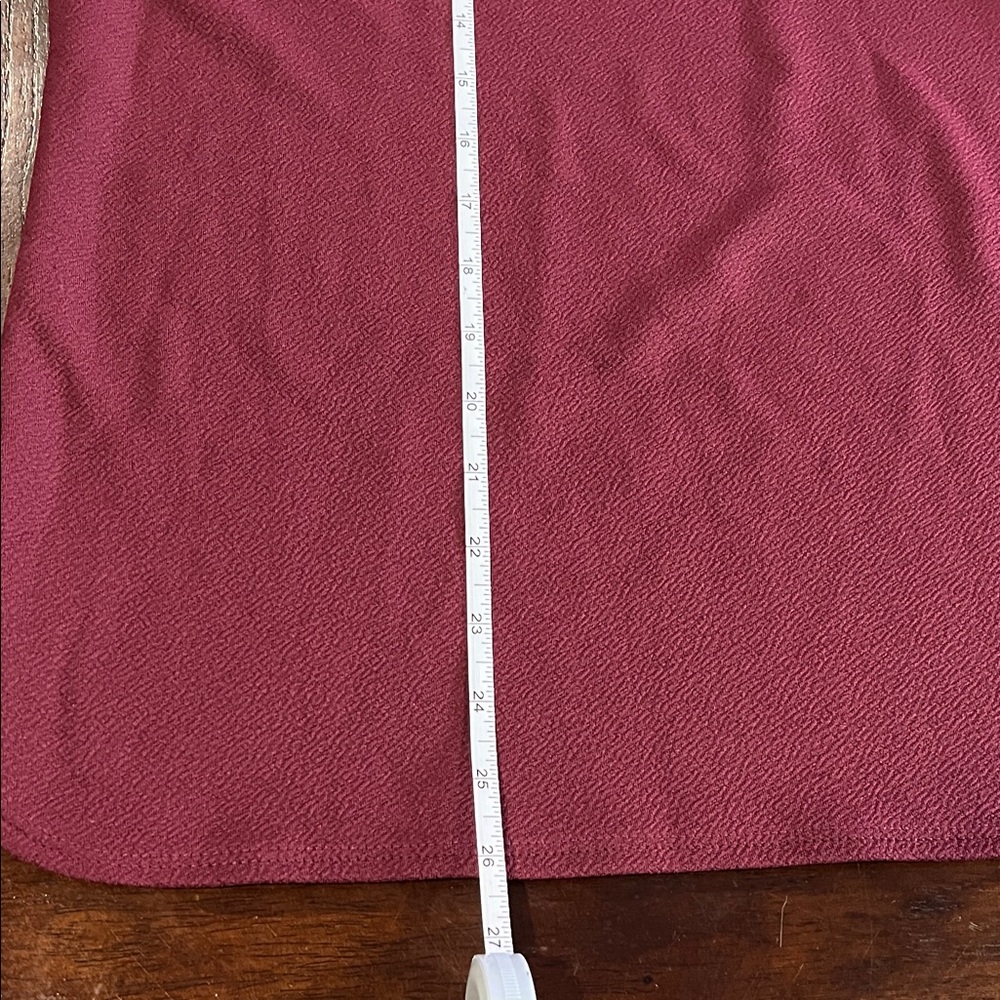 Croft & Barrow Wine Bell Sleeve Blouse - Picture 3 of 6